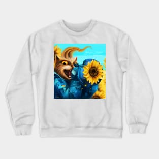 Cat Ukrainian Soldier Crewneck Sweatshirt